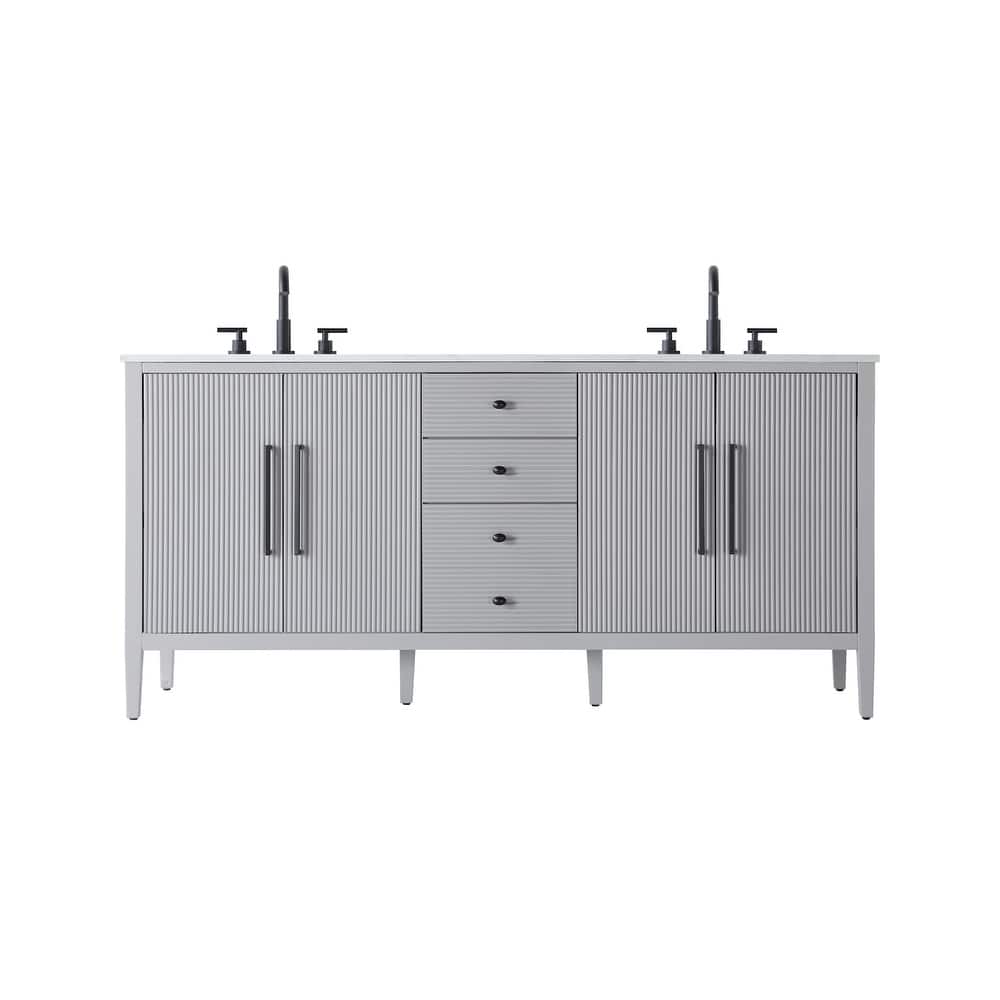 Elegant Lighting VF29672D Blakely 72" Free Standing Double Basin