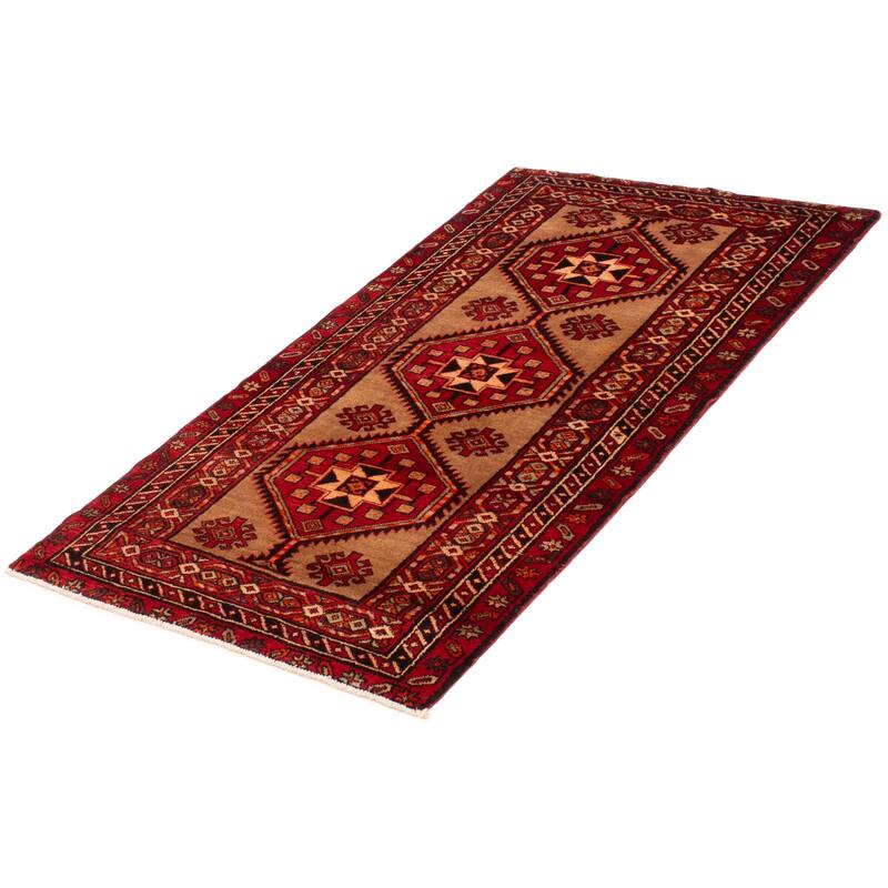 ECARPETGALLERY Hand-knotted Konya Anatolian Brown, Red Wool Rug - 3'8 x 6'9