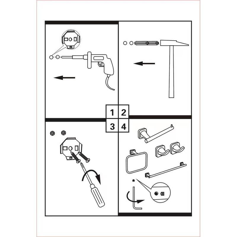 Wall Mounted 7in Towel Ring Rustproof Hand Towel Holder