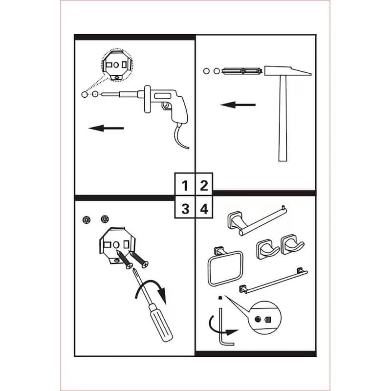 Wall Mounted Toilet Paper Holder Non-Slip Tissue Roll Holder