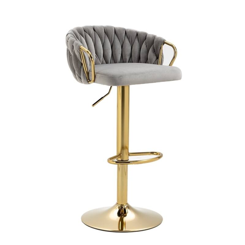 Modern Swivel Counter Height Bar Stools Adjustable Counter Stool With Backs