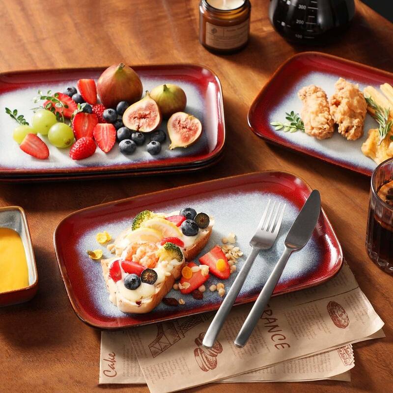 vancasso Stern Series Reactive Glaze Stoneware Plates Set