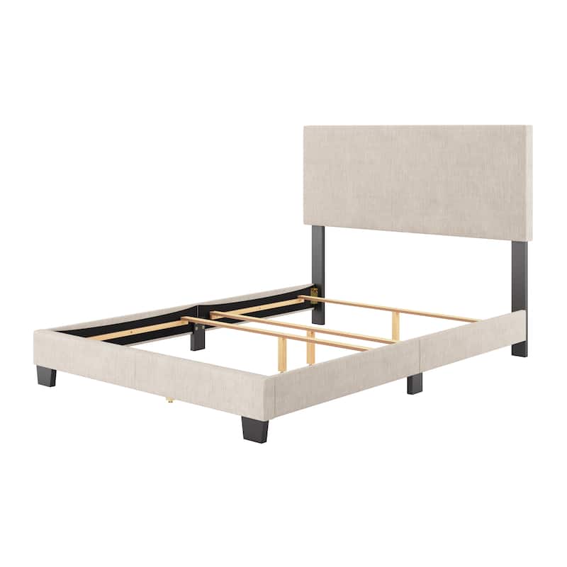 Celeste Modern Upholstered Bed, Box Spring Required