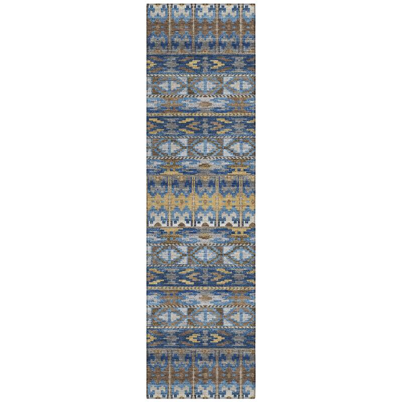 Machine Washable Indoor/ Outdoor Global Haswell Chantille Rug