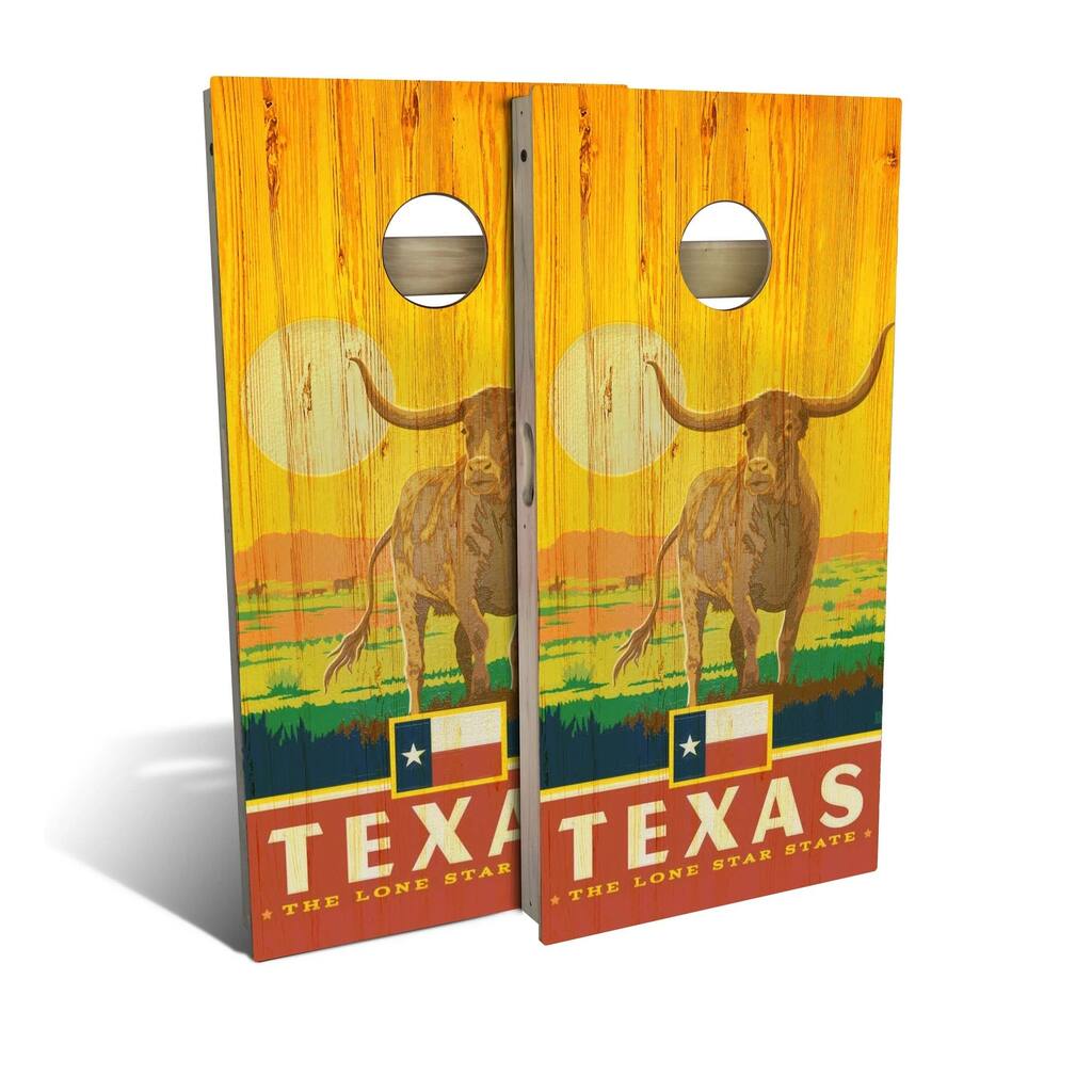 Texas State Pride Outdoor Cornhole Board Set