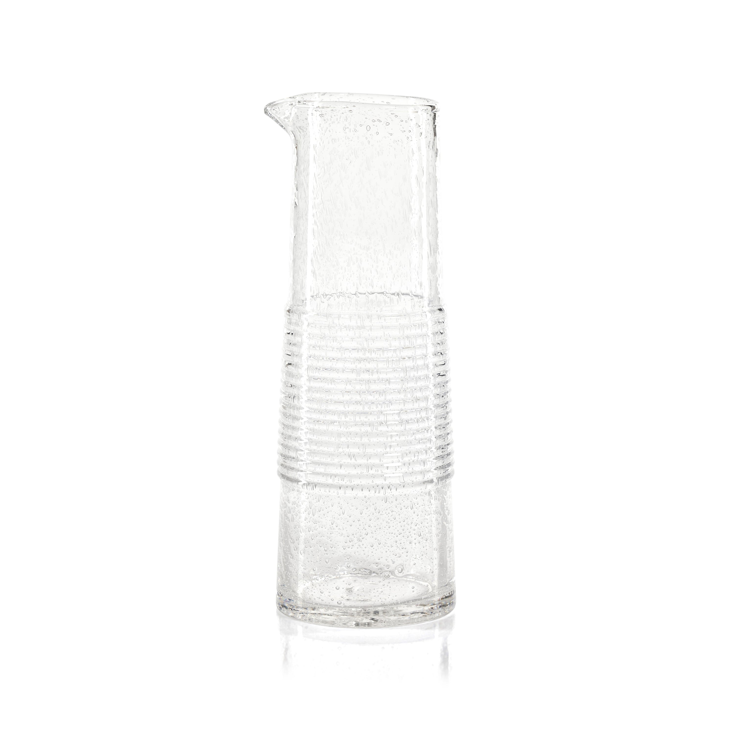 Langston 11.5" Tall Bubble Glass Pitcher