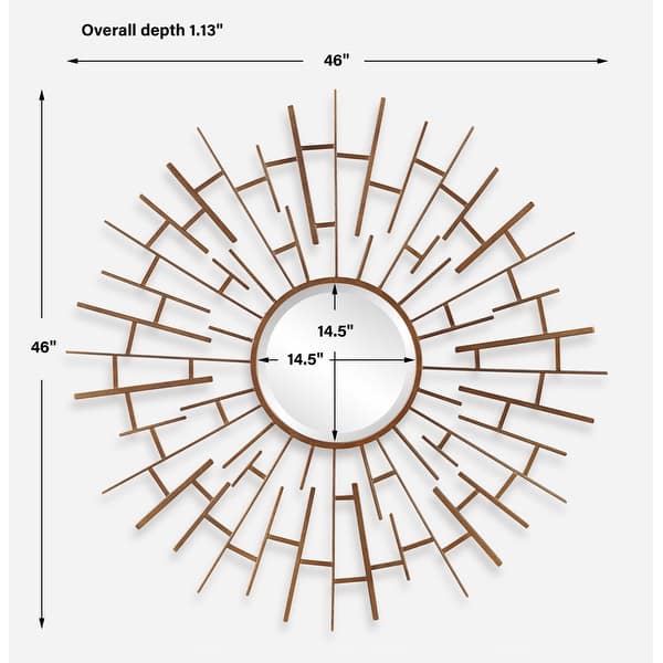 Uttermost 09995 Tangled 46" Diameter Circular Framed Bathroom Mirror
