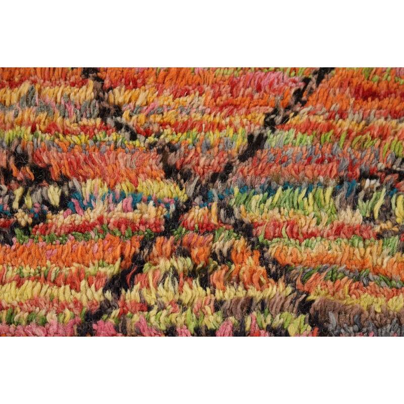 Trellis Moroccan Oriental Area Rug Hand-Knotted Wool Carpet - 5'1" x 9'0"