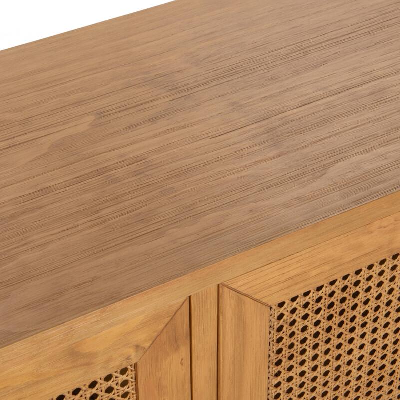Adelheid Pine Wood Sideboard Buffet by Kosas Home