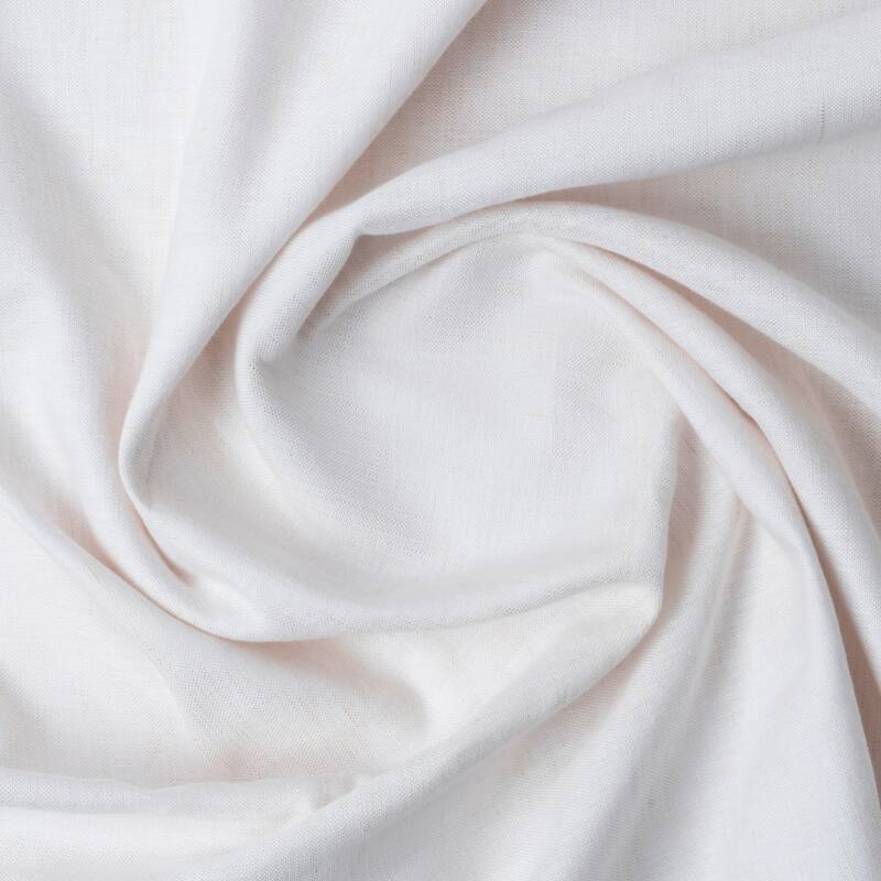 Serene Premium Cotton-Linen Blend Rod Pocket W Back Tabs Single Curtain Panel