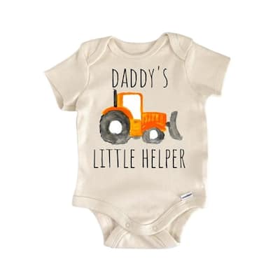 Bulldozer Excavator Constructipon - Baby Boy Girl Clothes Infant Bodysuit Funny Cute