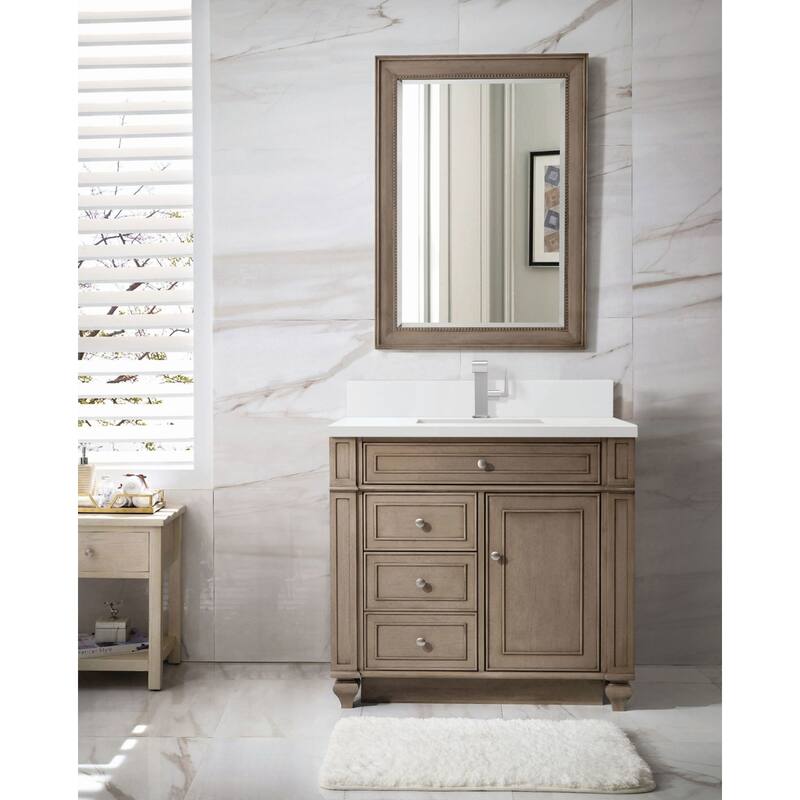 James Martin Vanities 157-V36-1WZ Bristol 36" Single Basin Walnut Wood