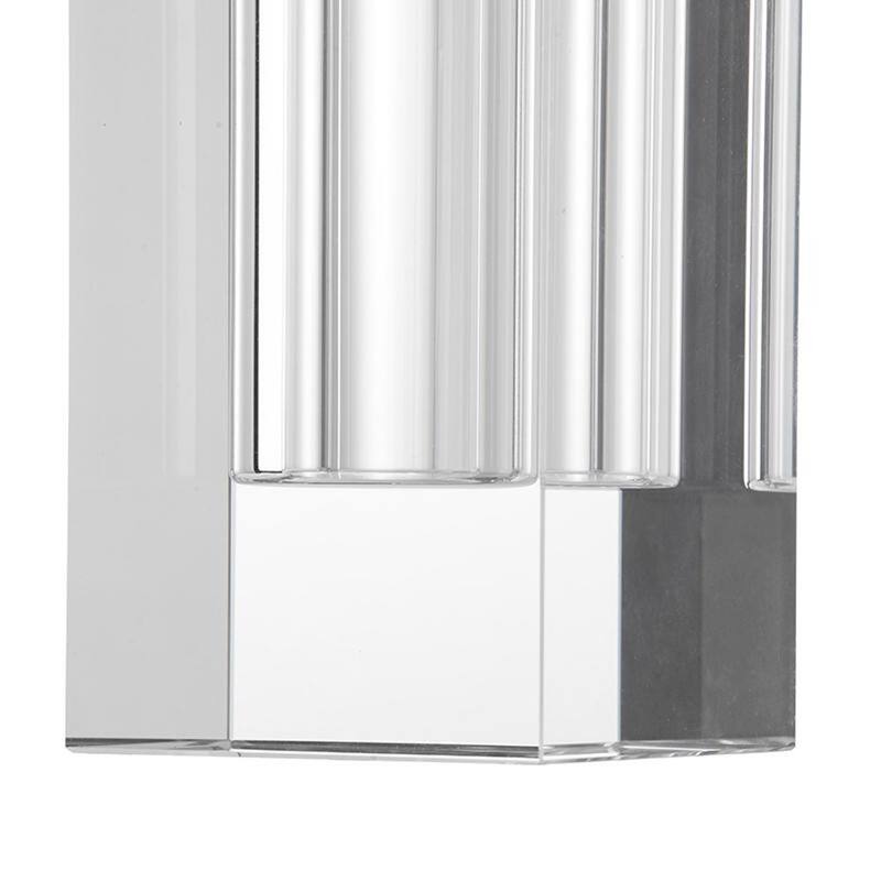 8" Clear Square Glass Table Vase - 3.90