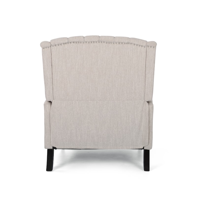 Apaloosa Oversized Tufted Fabric Oversized Pushback Recliner by Christopher Knight Home