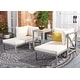 preview thumbnail 3 of 24, SAFAVIEH Outdoor Living Ronson 5 Pc Sectional Set
