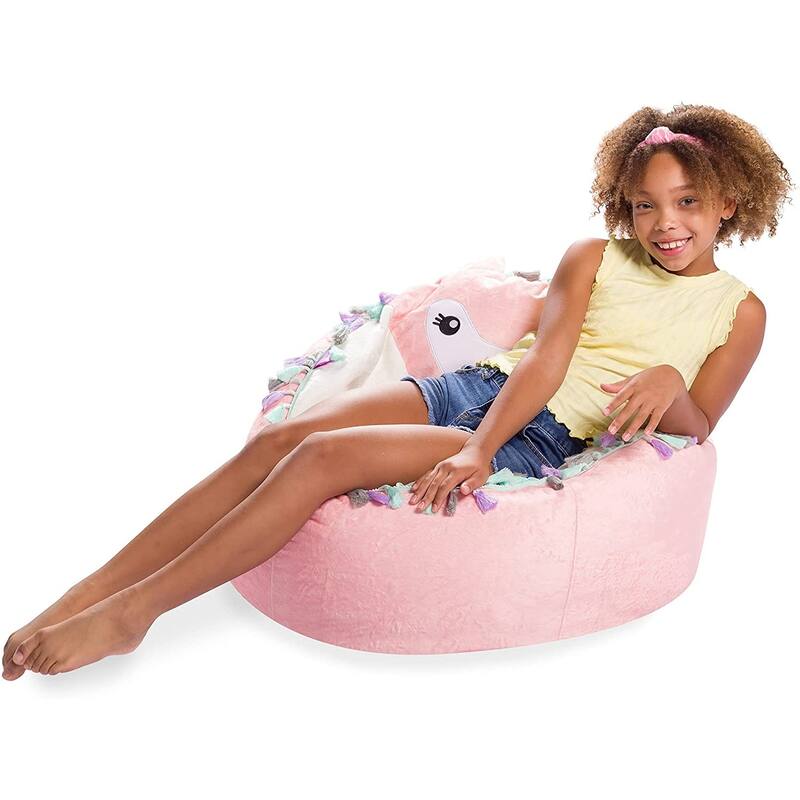 Bean Bag, Soft and Cozy Animal Bean Bag Chair - Child Proof Closure