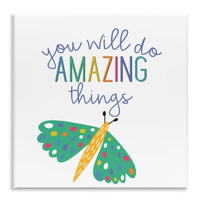 Stupell Inspiring Do Amazing Things Wall Plaque Art Design By Kim Allen
