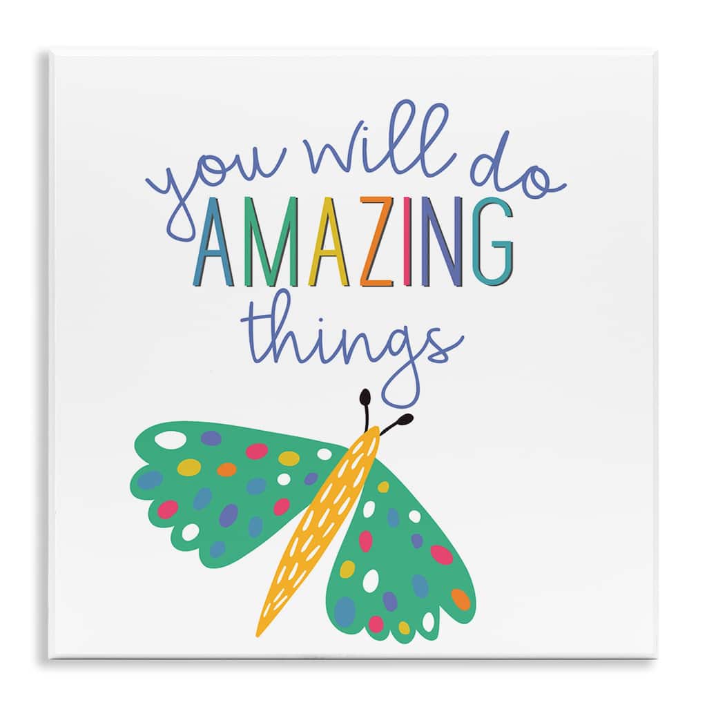 Stupell Inspiring Do Amazing Things Wall Plaque Art Design By Kim Allen