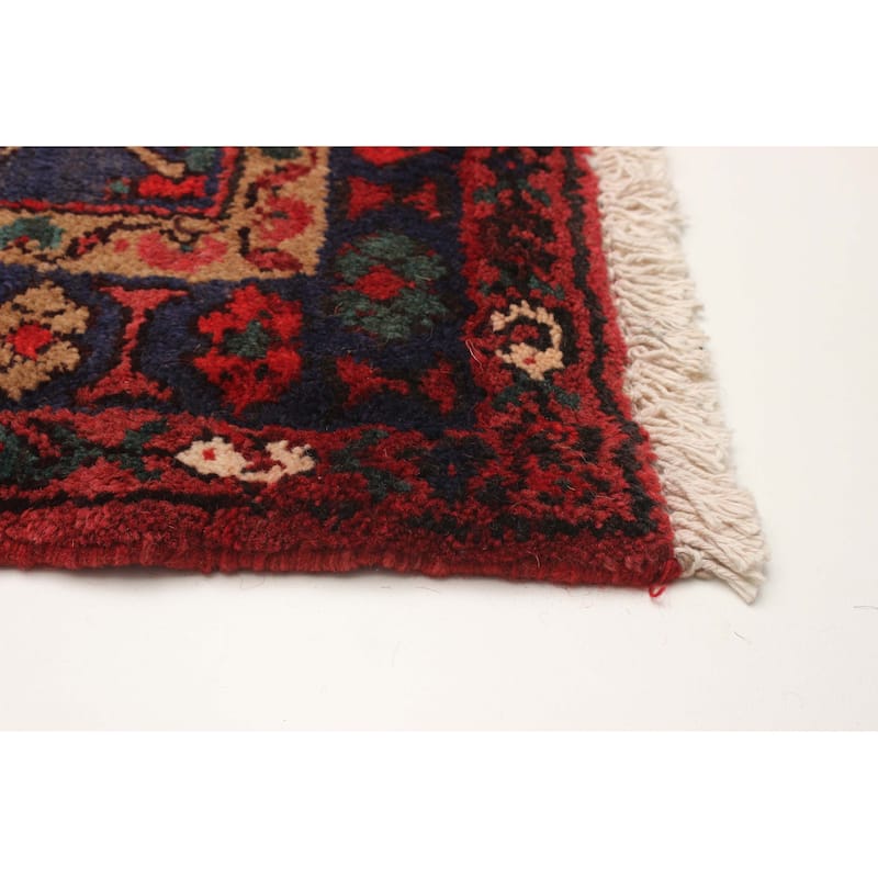 ECARPETGALLERY Hand-knotted Andelz Red Wool Rug - 3'6 x 10'7