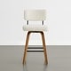 preview thumbnail 4 of 8, Spruce & Spring 26" Swivel Bar Stool with Bentwood Back or PE Rattan Back