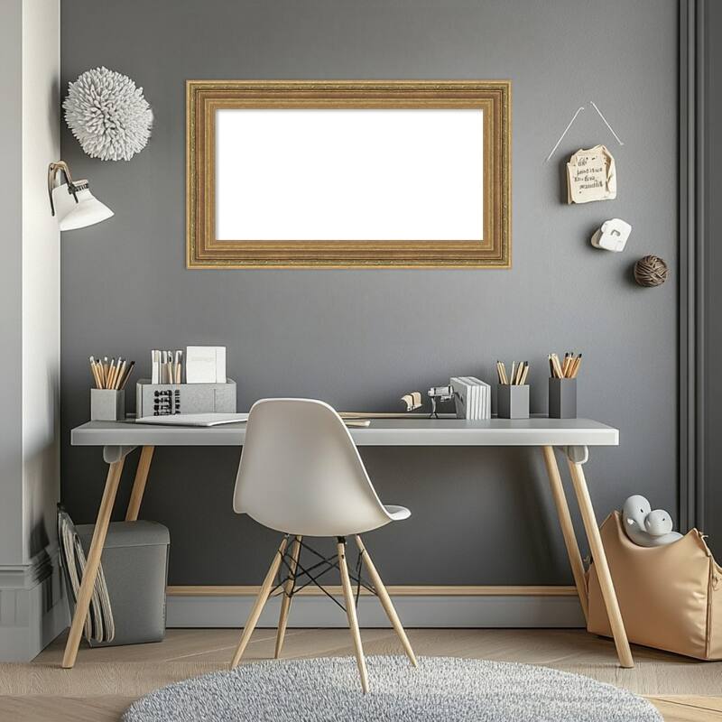 Elliot Gold Framed Dry Erase Magnetic Board