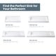 preview thumbnail 4 of 32, Vera Rectangular White Composite Stone Console Bathroom Vanity Sink