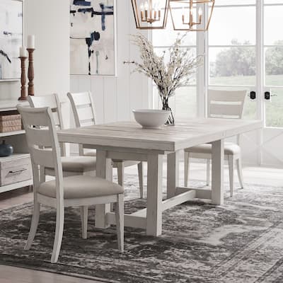 Liberty Furniture Backroads Trestle Table and Ladderback Side Chairs-4 Chair or 6 Chair