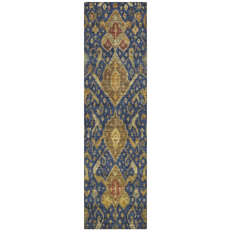 Machine Washable Indoor/ Outdoor Traditional Venetian Chantille Rug