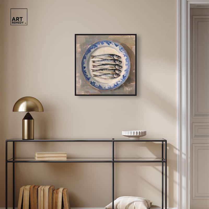 Sardines Still Life Canvas by Art Remedy