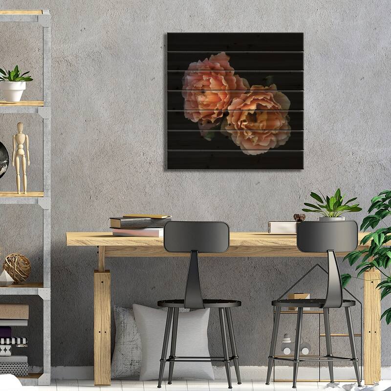 Le Temps des Roses Print On Wood by Magda Indigo - Multi-Color