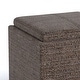 preview thumbnail 32 of 83, WYNDENHALL Townsend 17 inch Wide Contemporary Square Storage Ottoman