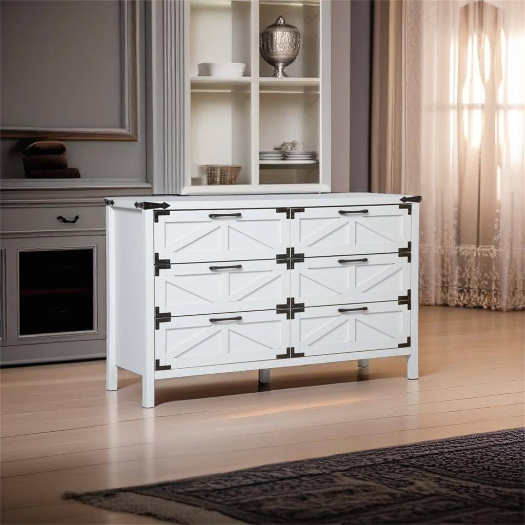 6 Drawers Dresser for Bedroom