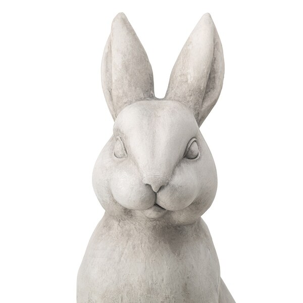 Glitzhome MgO Standing Spring Rabbit Bunny Garden Statue