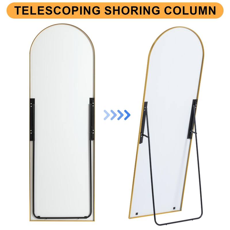 Arched Modern Full-Length Floor Mirror - 64*21