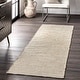 preview thumbnail 10 of 48, Brooklyn Rug Co Jacky Classic Jute Blend Area Rug 2'6" x 12' Runner - Natural