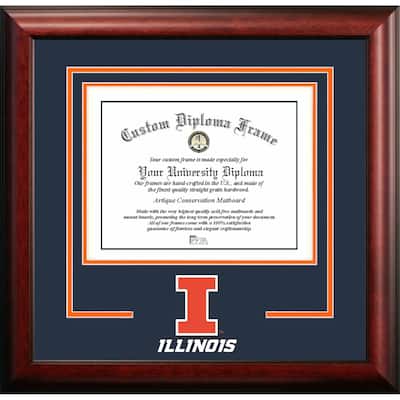 University of Illinois Fighting Illini 11w x 8.5h Spirit Diploma Frame