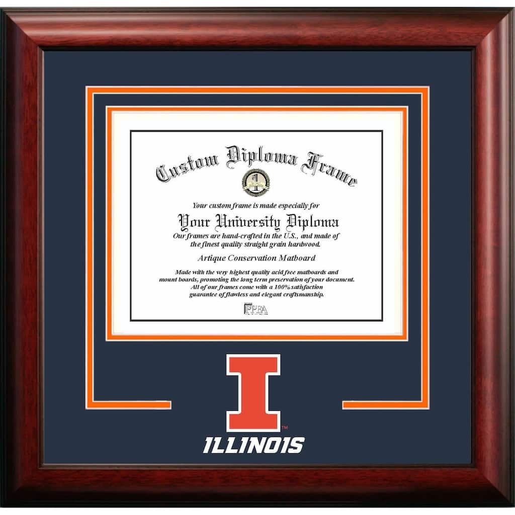 University of Illinois Fighting Illini 11w x 8.5h Spirit Diploma Frame