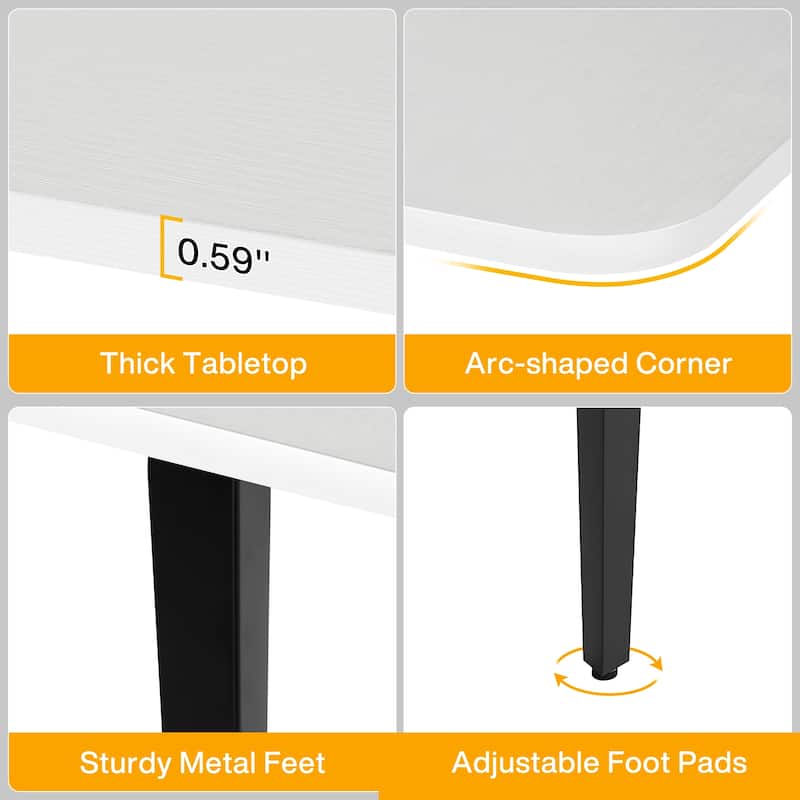 70.8 Inches Large Dining Table for 6-8 People