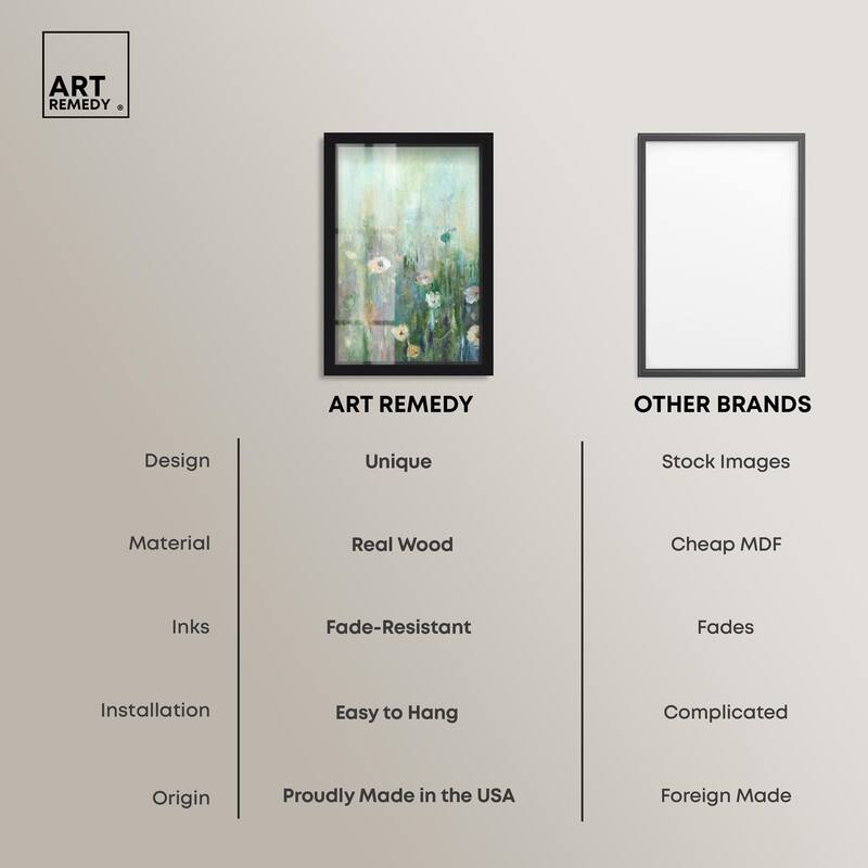 Harmony Green I Shadowbox by Art Remedy