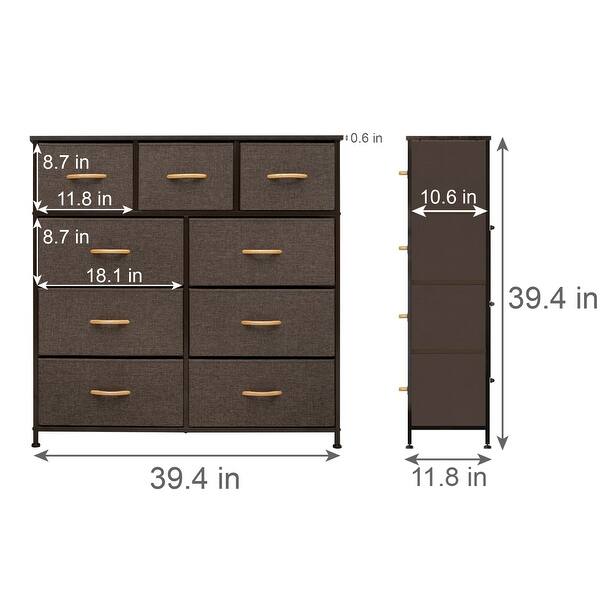 Home Extra Wide Closet Dresser Storage Tower Organizer Unit 9 Drawers On Sale Overstock 31784473