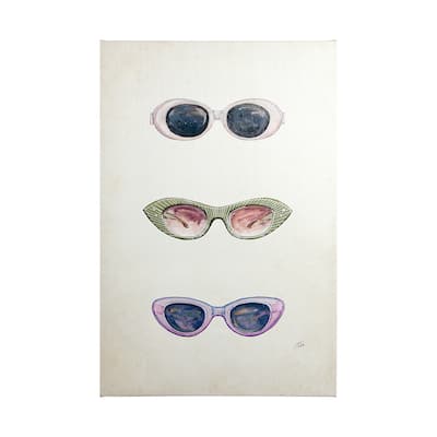 Sunglass Collection I (36 x 54) Canvas Art Print