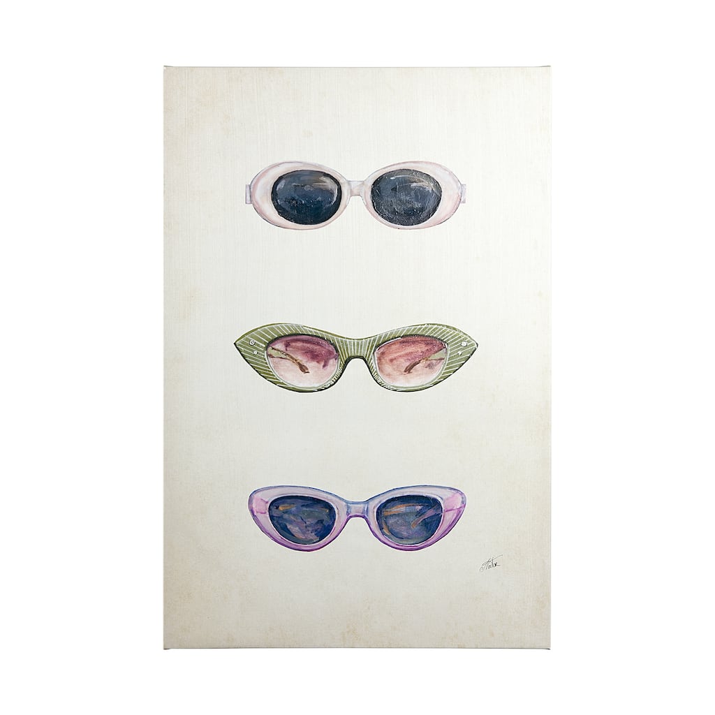 Sunglass Collection I (36 x 54) Canvas Art Print