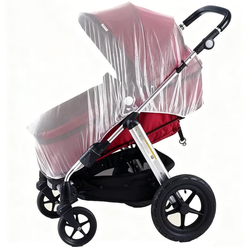ELEMOVE Fitted Stroller Mosquito Nets Baby Stroller Mesh Full Cover Protection Universal Fit for Strollers