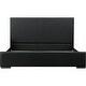 preview thumbnail 4 of 4, Camden Isle Modern Abbey Platform Bed, Black, Queen