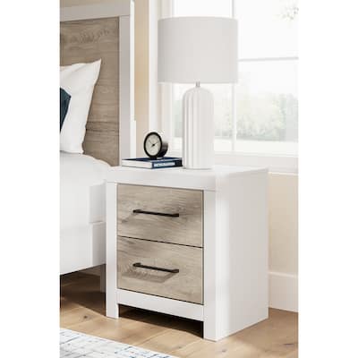 Signature Design by Ashley Charbitt Beige/White Nightstand