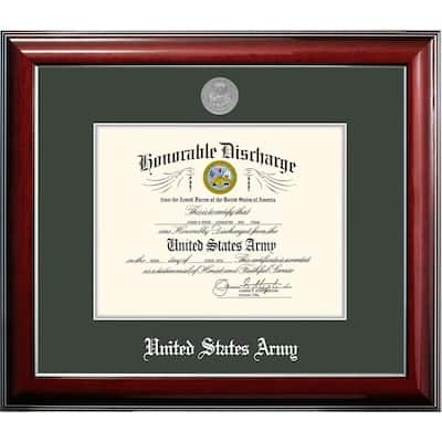 Patriot Frames Army 8 x10 Discharge Classic Frame with Silver Medallion
