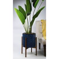 Blue Ceramic Planters Hangers Stands Shop Online At Overstock