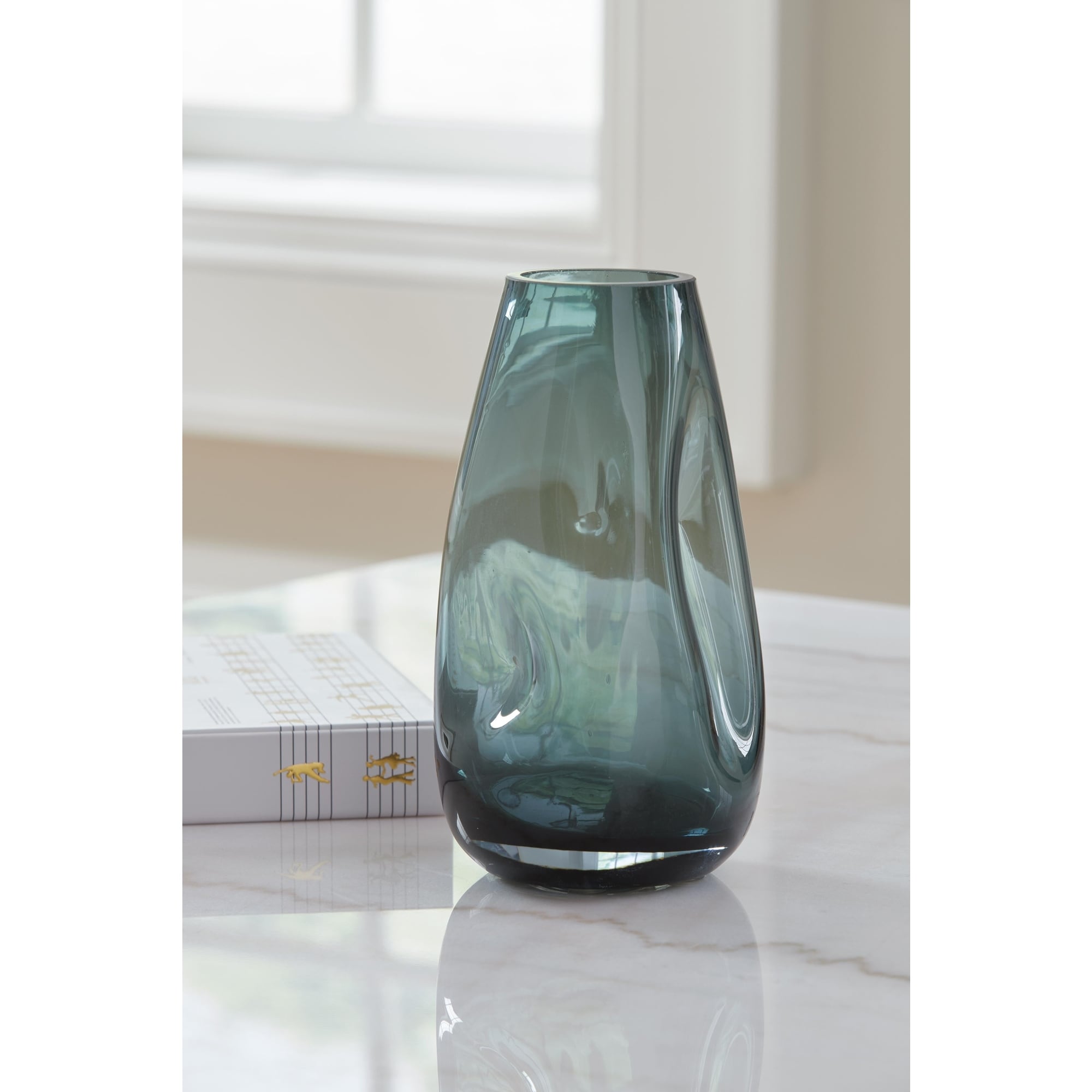 Signature Design by Ashley Beamund Blue Vase (Set of 2)