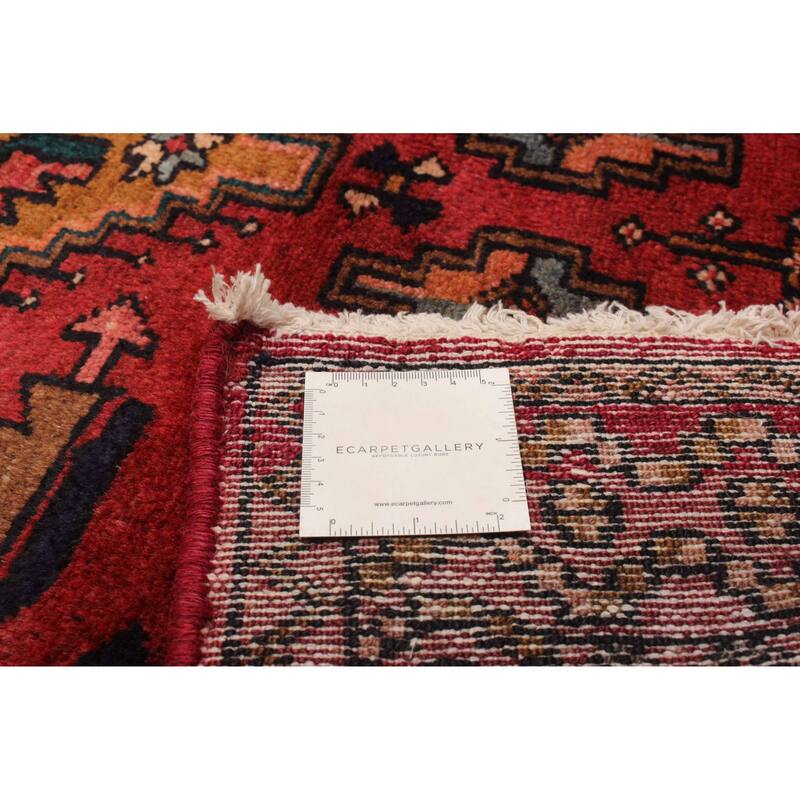ECARPETGALLERY Hand-knotted Andelz Red Wool Rug - 3'6 x 12'10