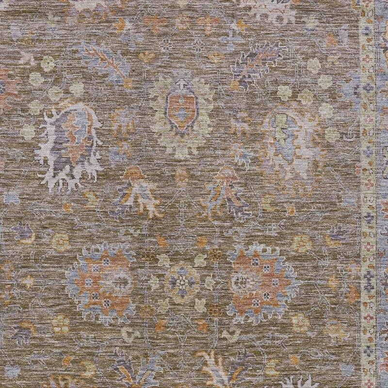 HomeRoots Floral Traditional Rectangle Outdoor Rug
